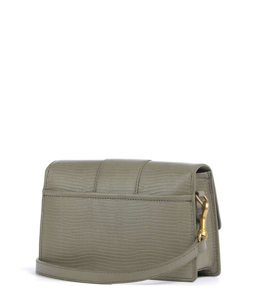 Lancaster Exotic Ily Crossbody bag olive/lézard