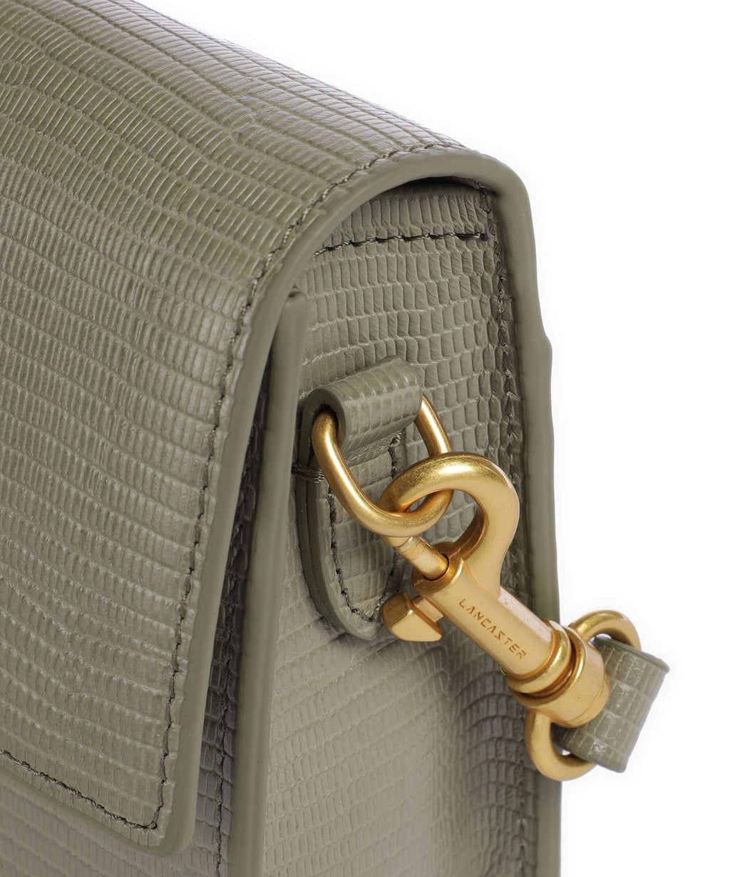 Lancaster Exotic Ily Crossbody bag olive/lézard