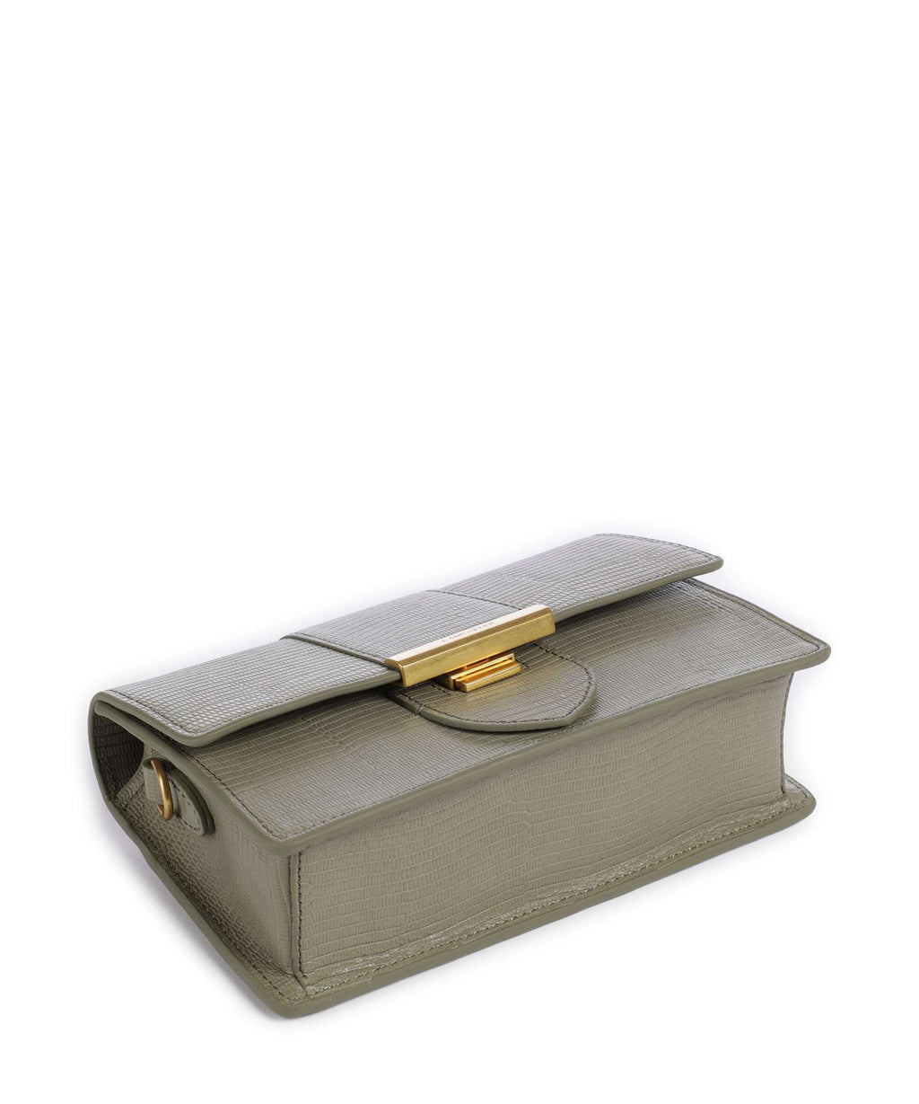 Lancaster Exotic Ily Crossbody bag olive/lézard