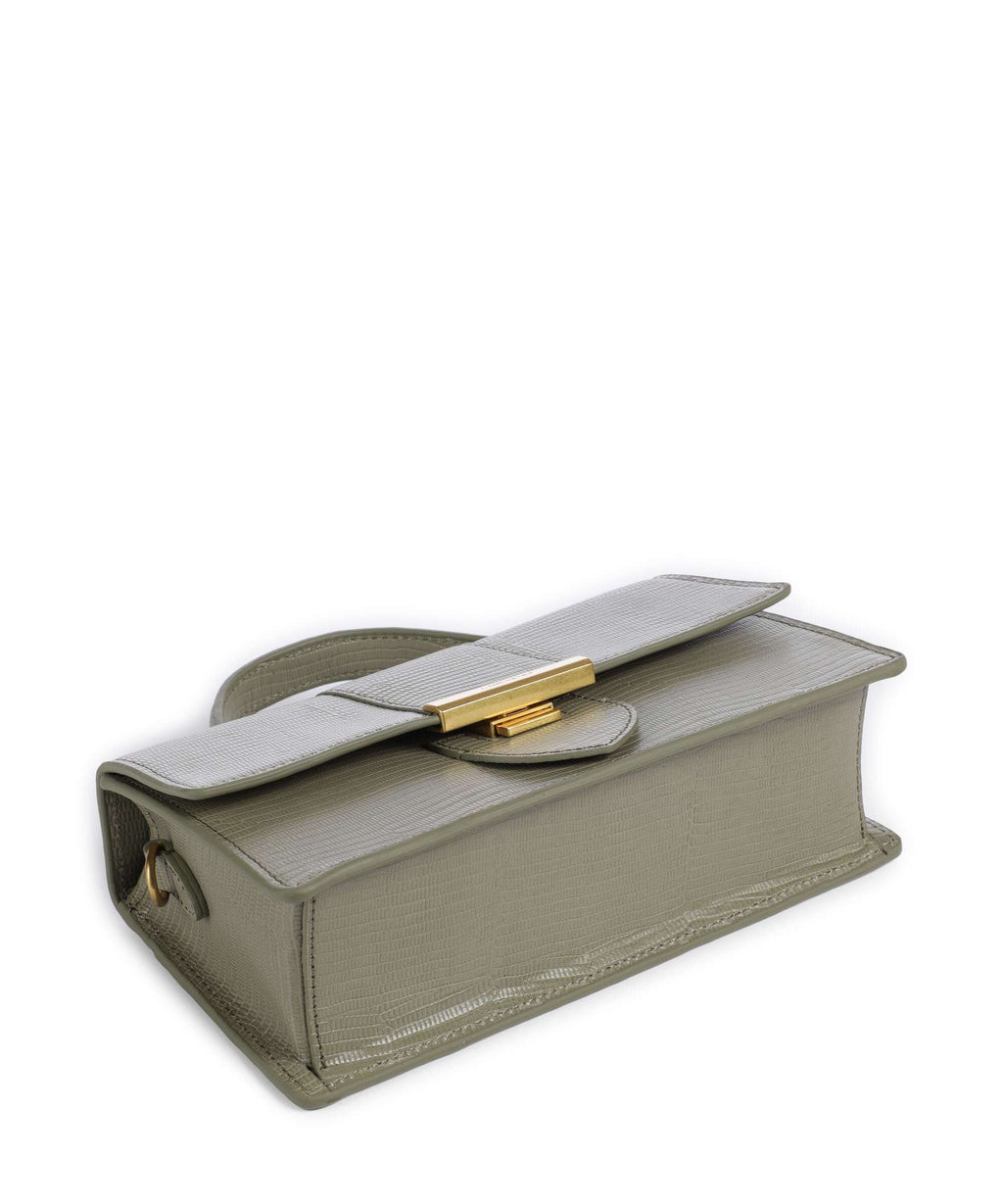 Lancaster Exotic Ily Crossbody bag olive/lézard