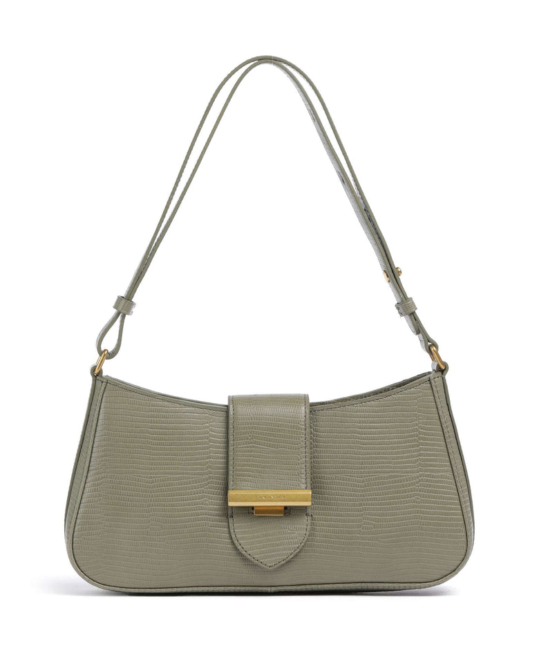Lancaster Exotic Ily Shoulder bag olive/lézard