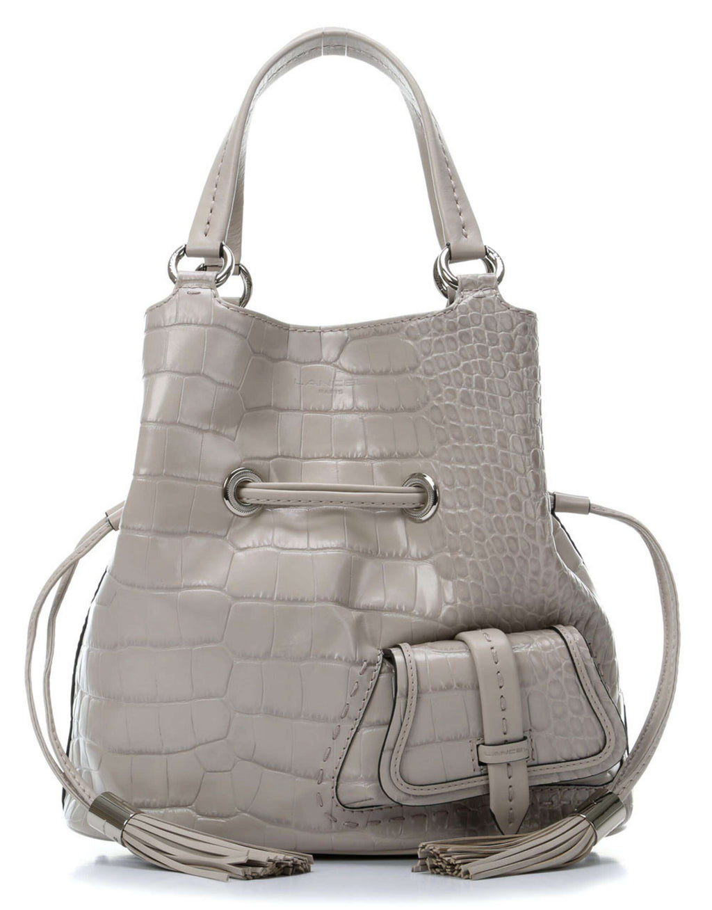 Lancel Premier Flirt Hobo bag grey taupe