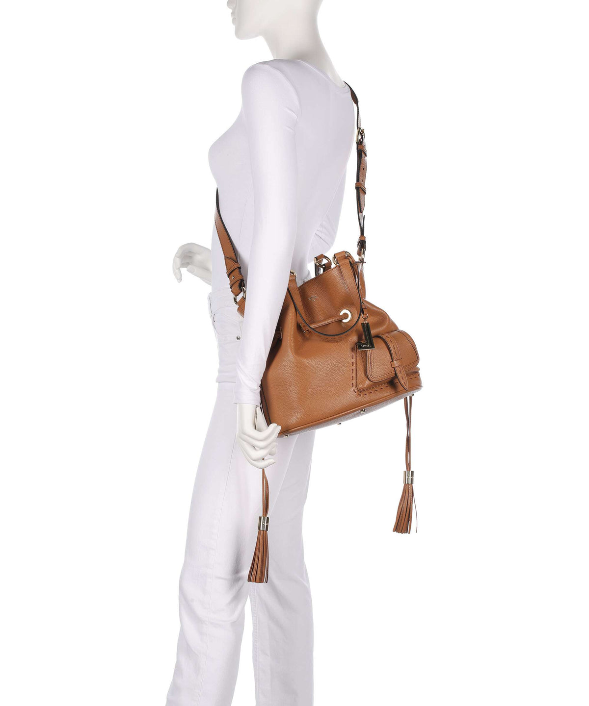 Lancel Premier Flirt M Bucket bag camel