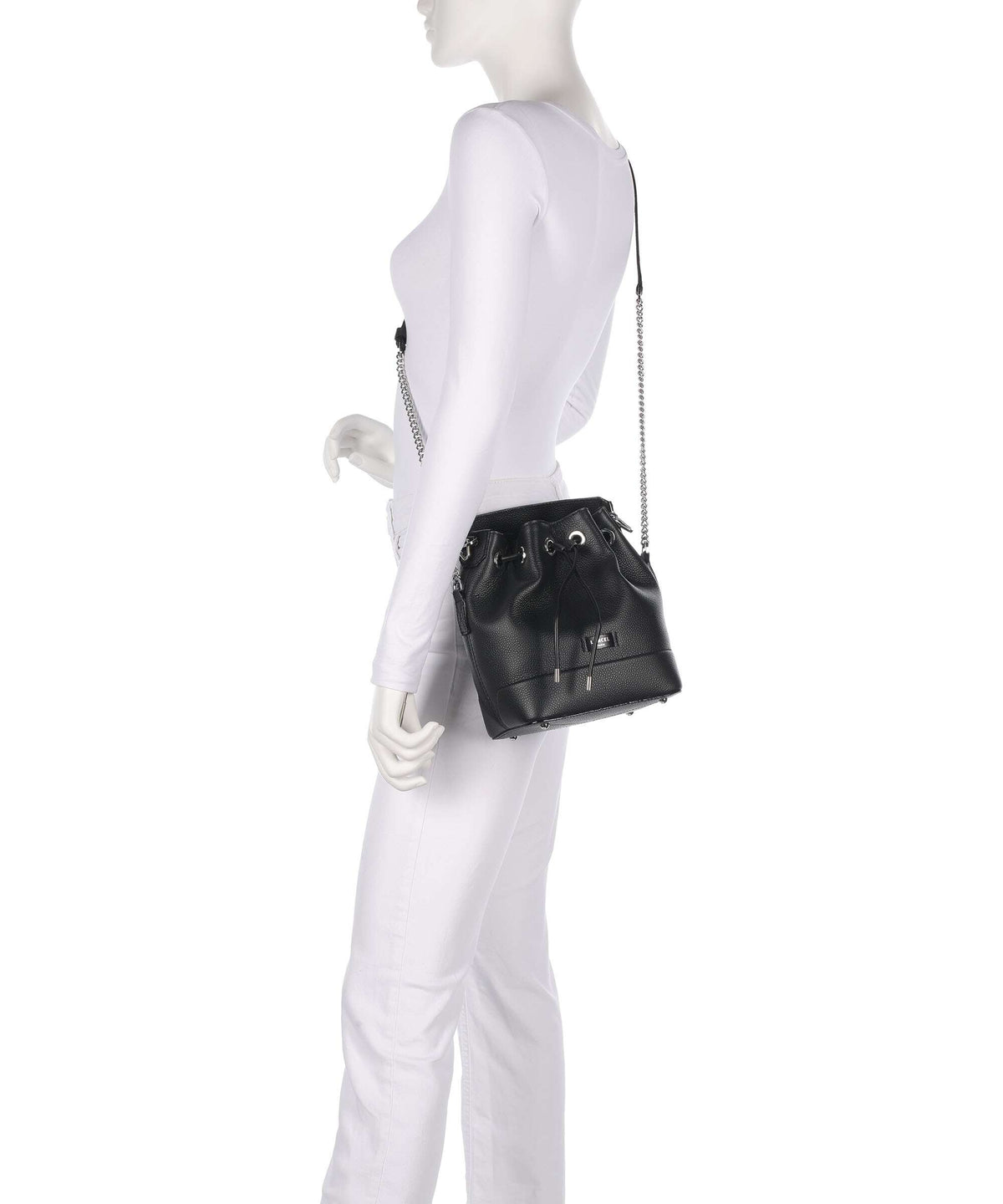 Lancel Ninon S Bucket bag black