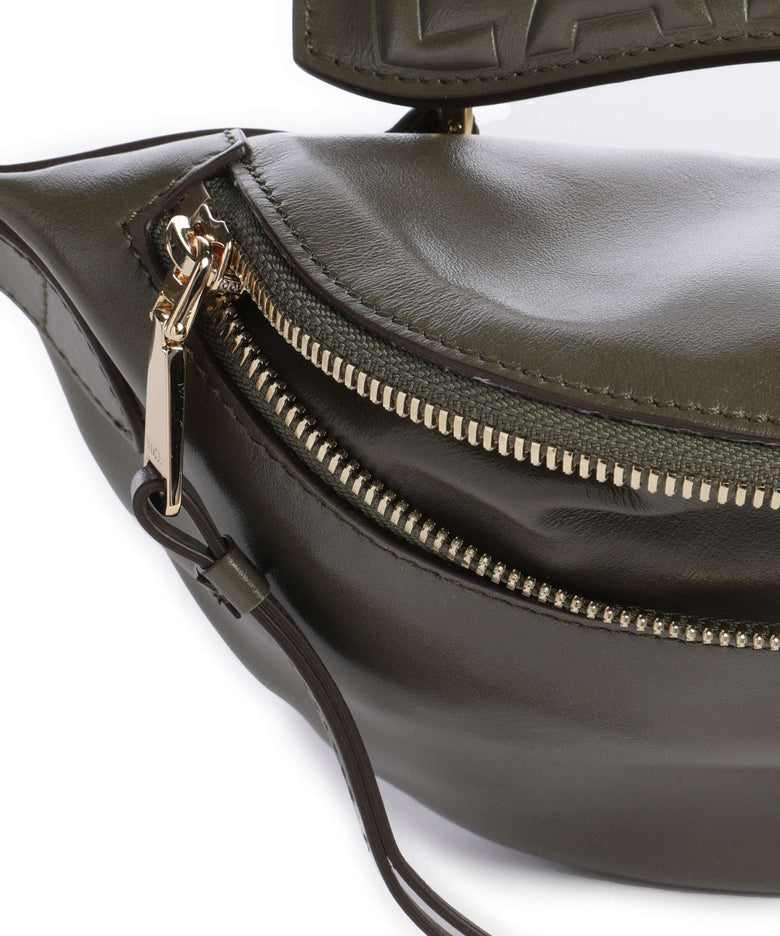 Lancel Origami Mini Crossbody bag dark khaki