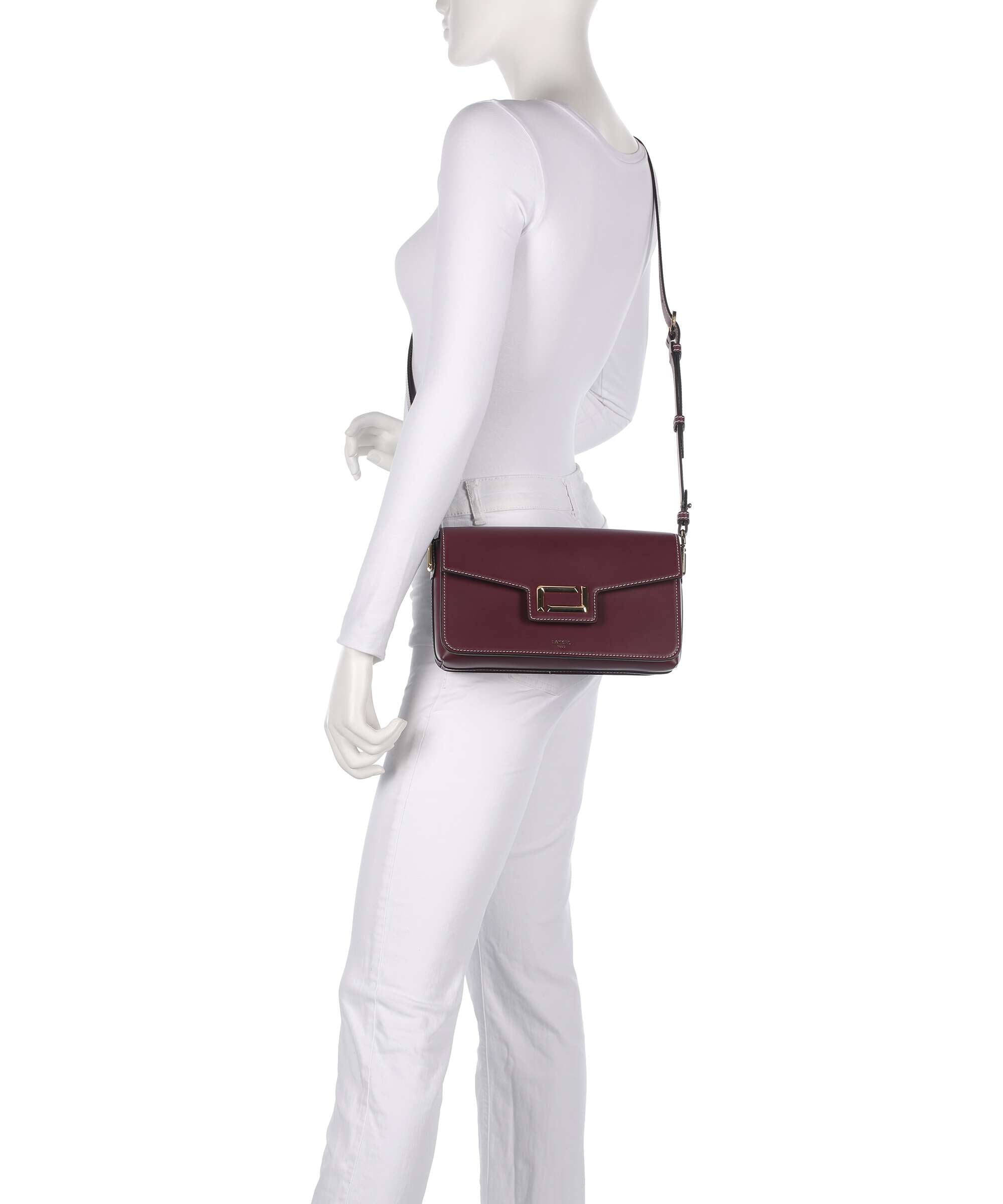 Lancel Angele M Shoulder bag cassis