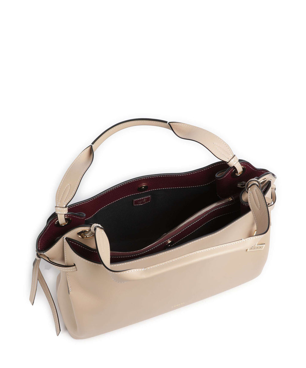Lancel Swann M Hobo bag cappuccino