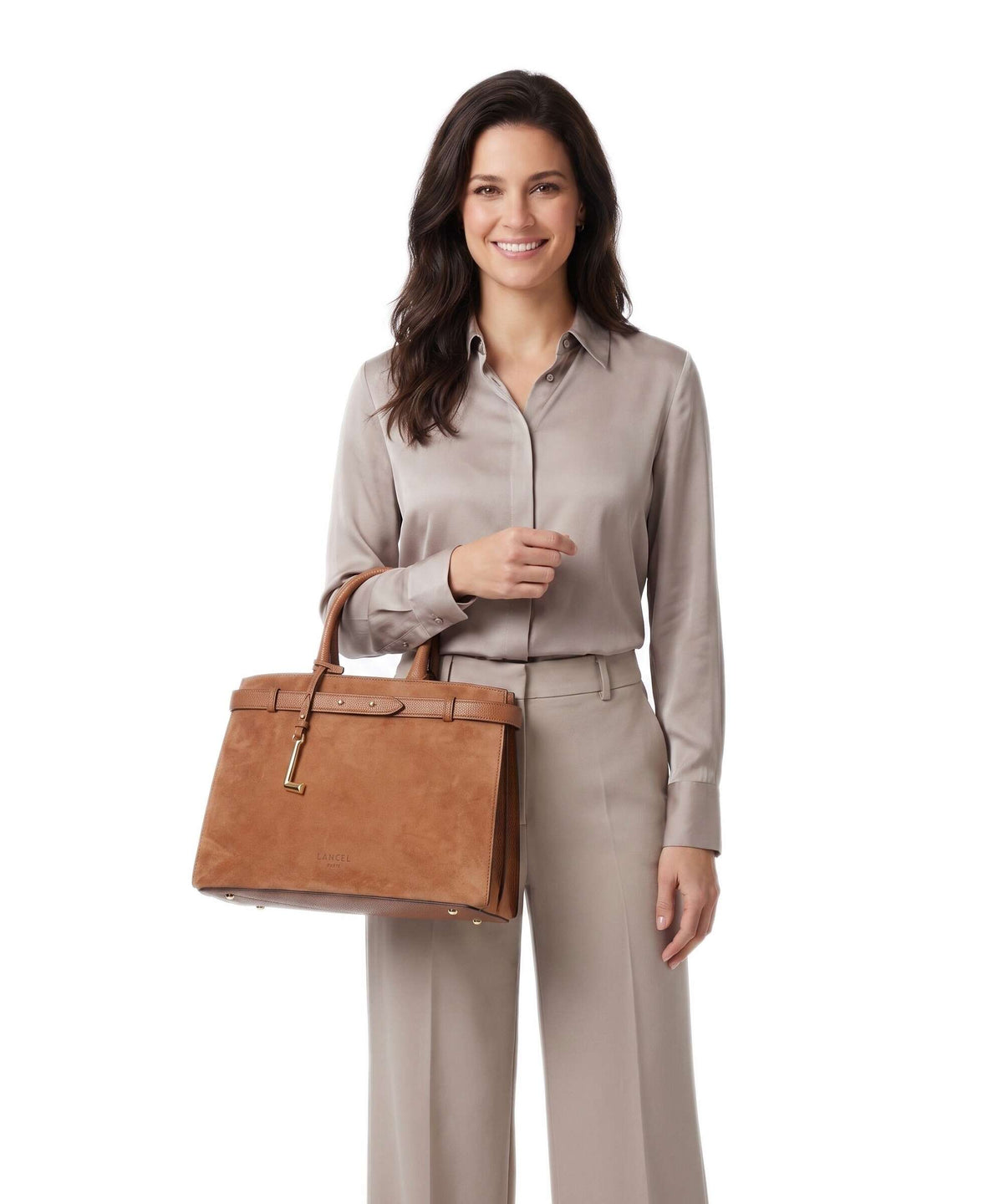 Lancel Faubourg M Handbag camel