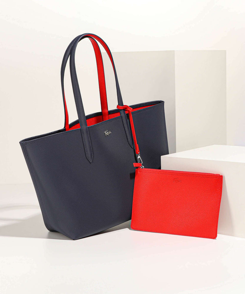 Lacoste Anna Tote bag marine rouge