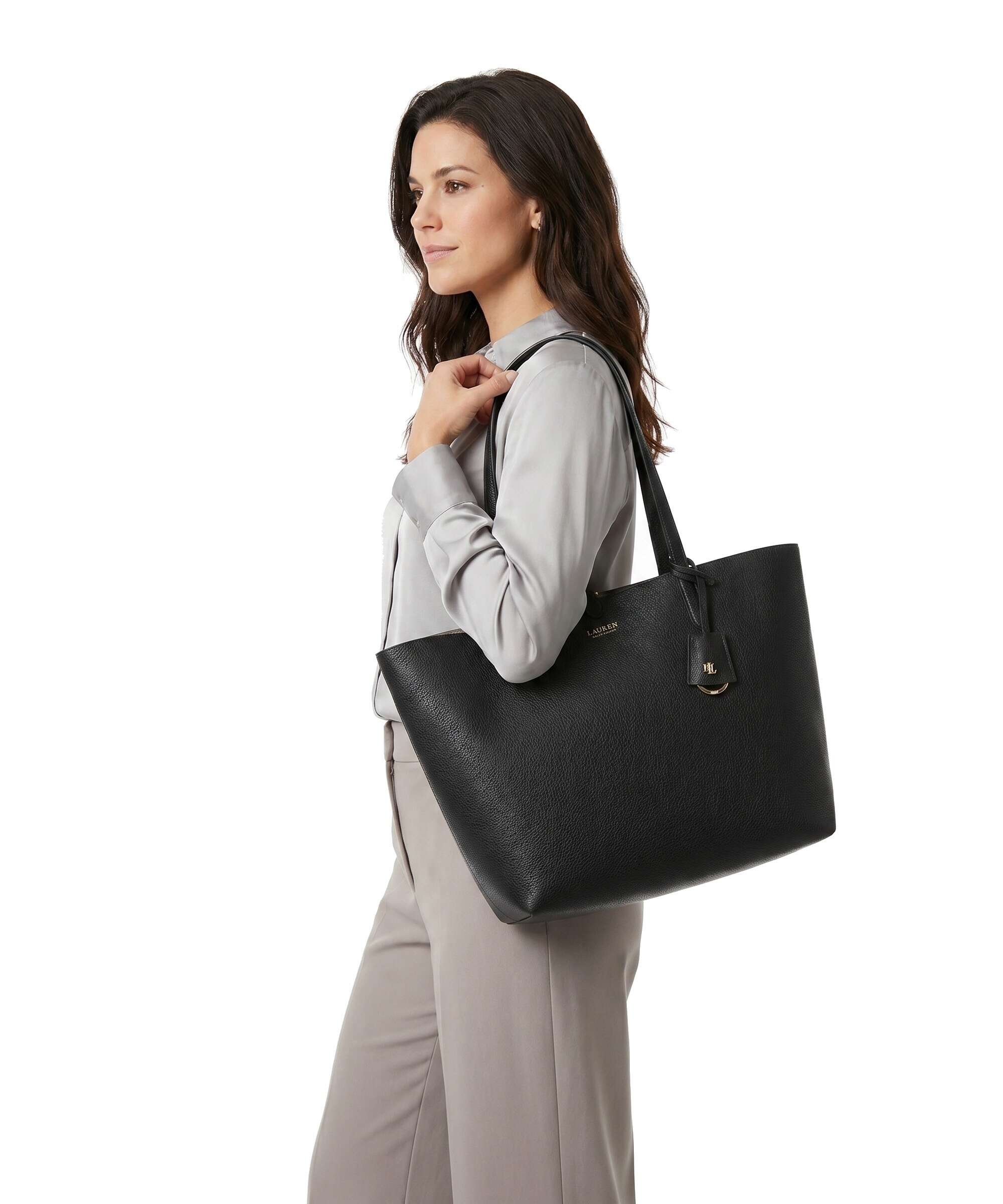 Lauren Ralph Lauren Medium Tote bag black/taupe