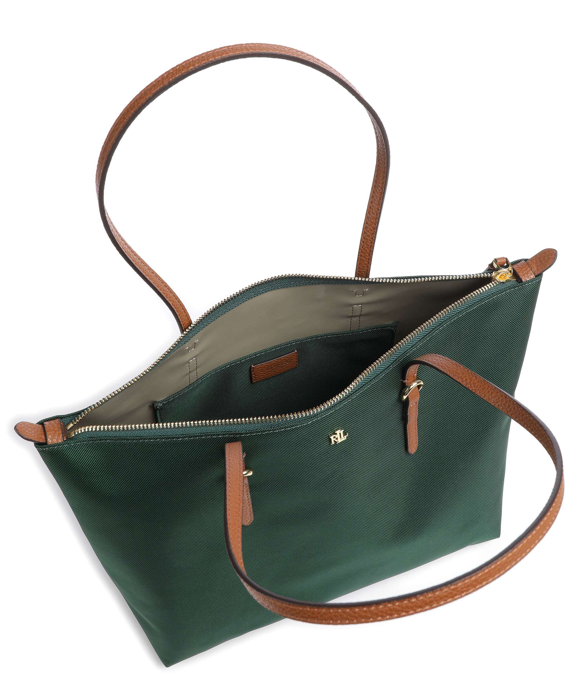 Lauren Ralph Lauren Keaton 26 Tote bag season green/tan