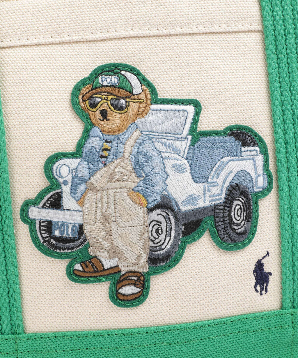 Polo Ralph Lauren Bear Overall Handbag ecru/clover