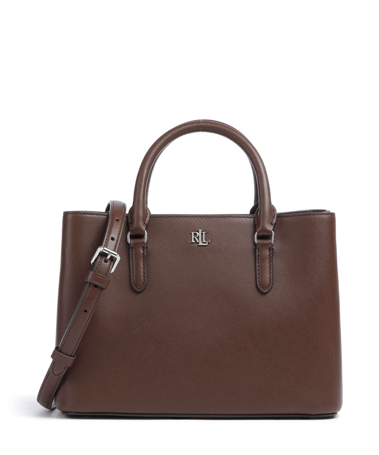 Lauren Ralph Lauren Marcy 26 Handbag dark mahogany