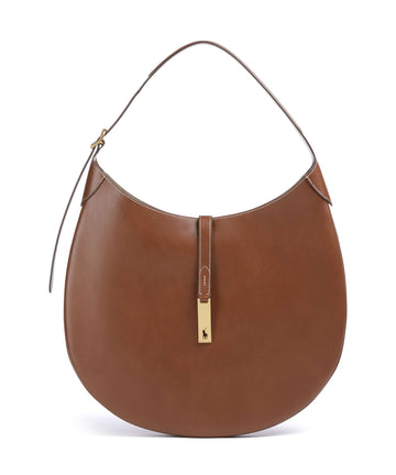 Polo Ralph Lauren ID Collection Medium Hobo tas cuoio
