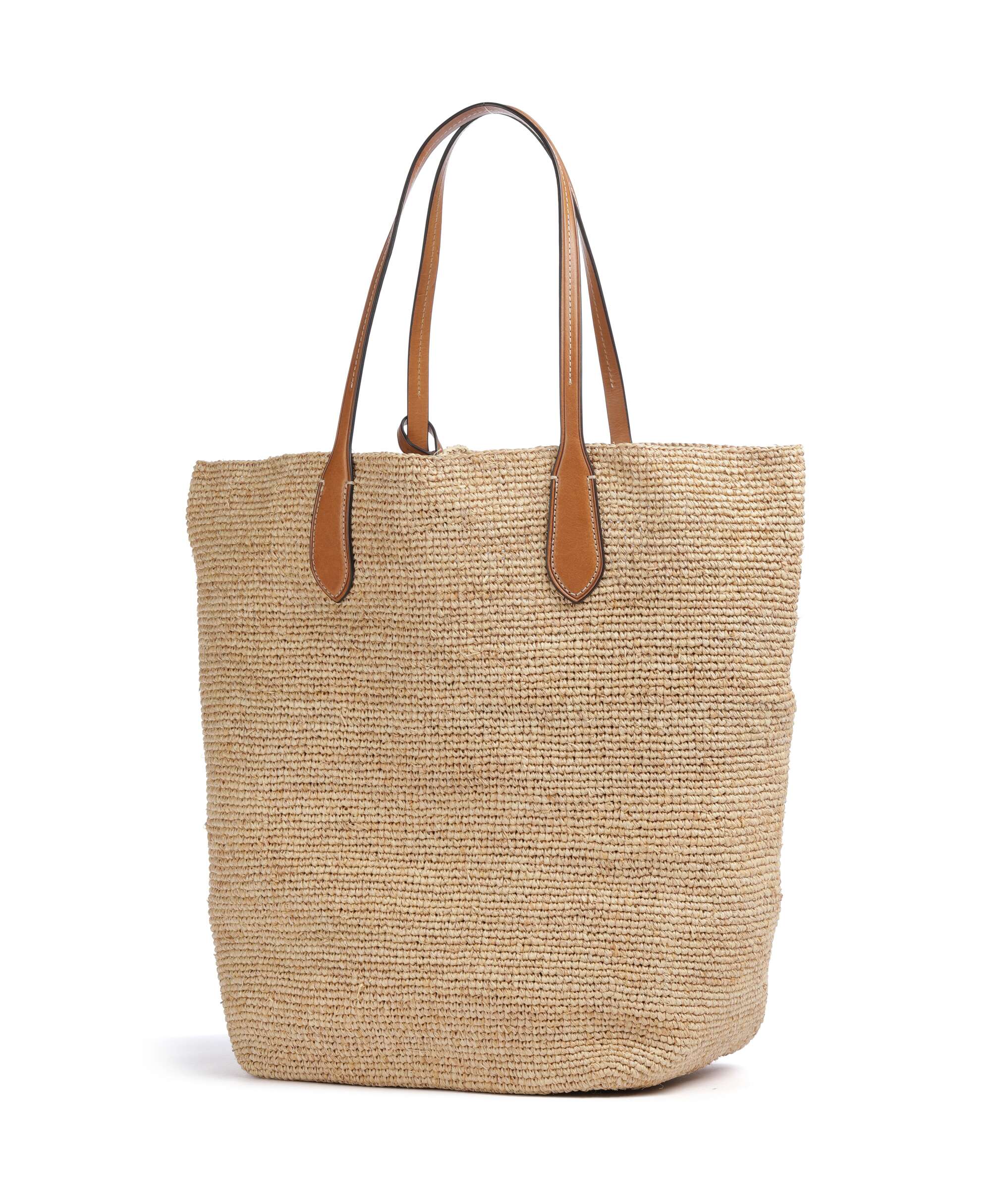 Polo Ralph Lauren Bellport Raffia Tote bag natural/cuoio