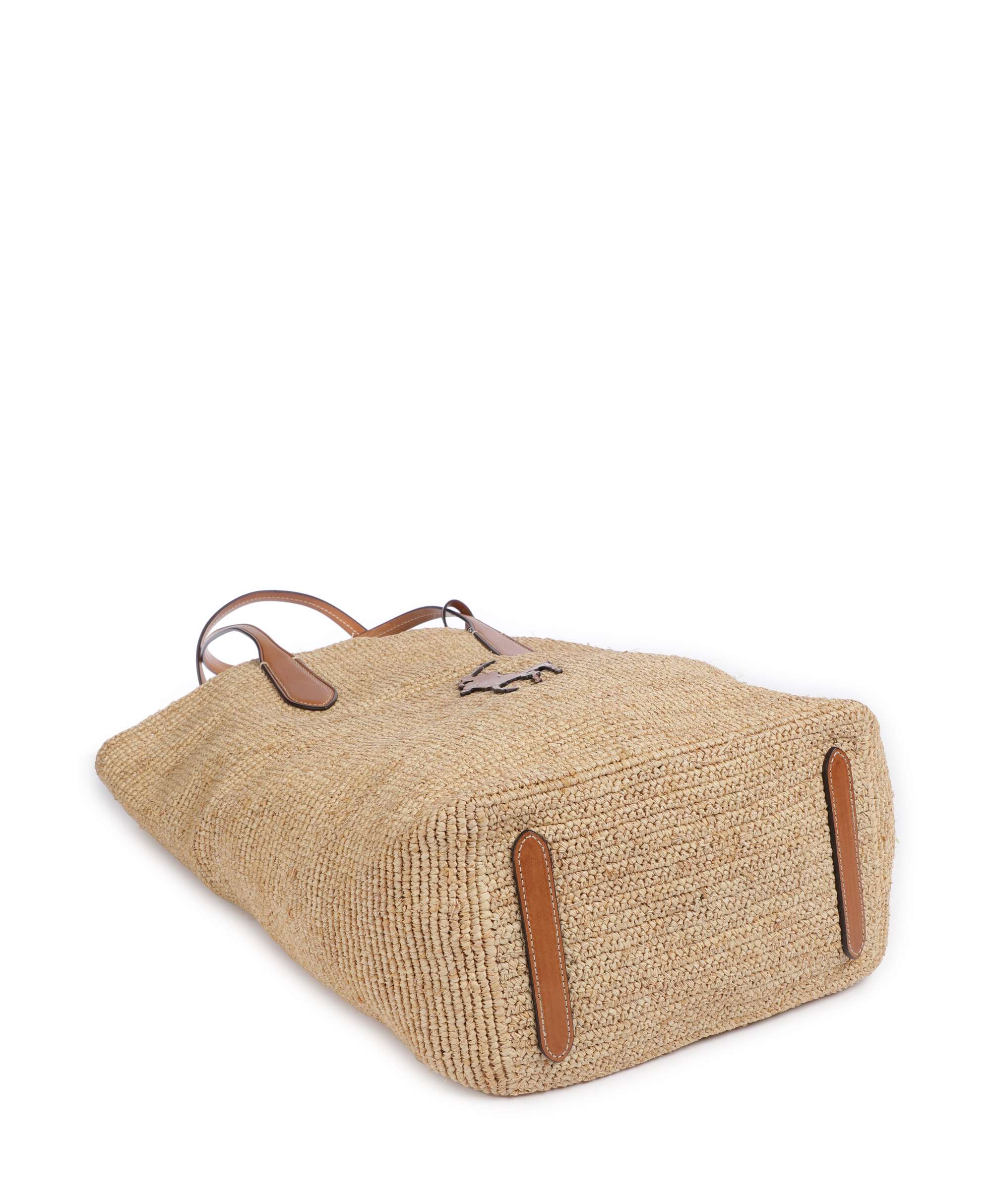 Polo Ralph Lauren Bellport Raffia Tote bag natural/cuoio