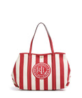 Lauren Ralph Lauren Emerie Extra Large Tote bag natural/festive red stripe