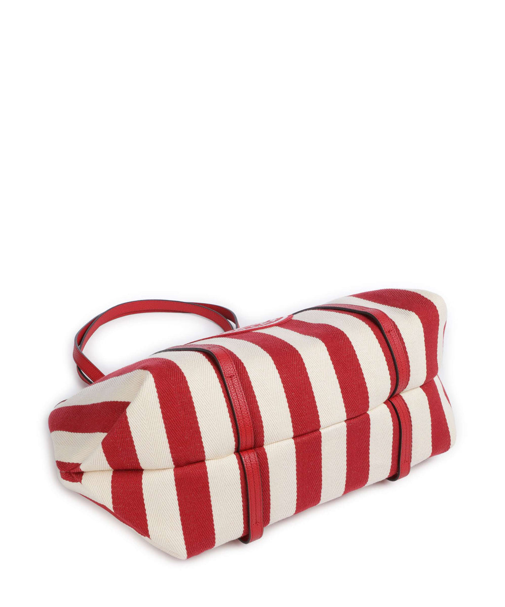 Lauren Ralph Lauren Emerie Extra Large Tote bag natural/festive red stripe