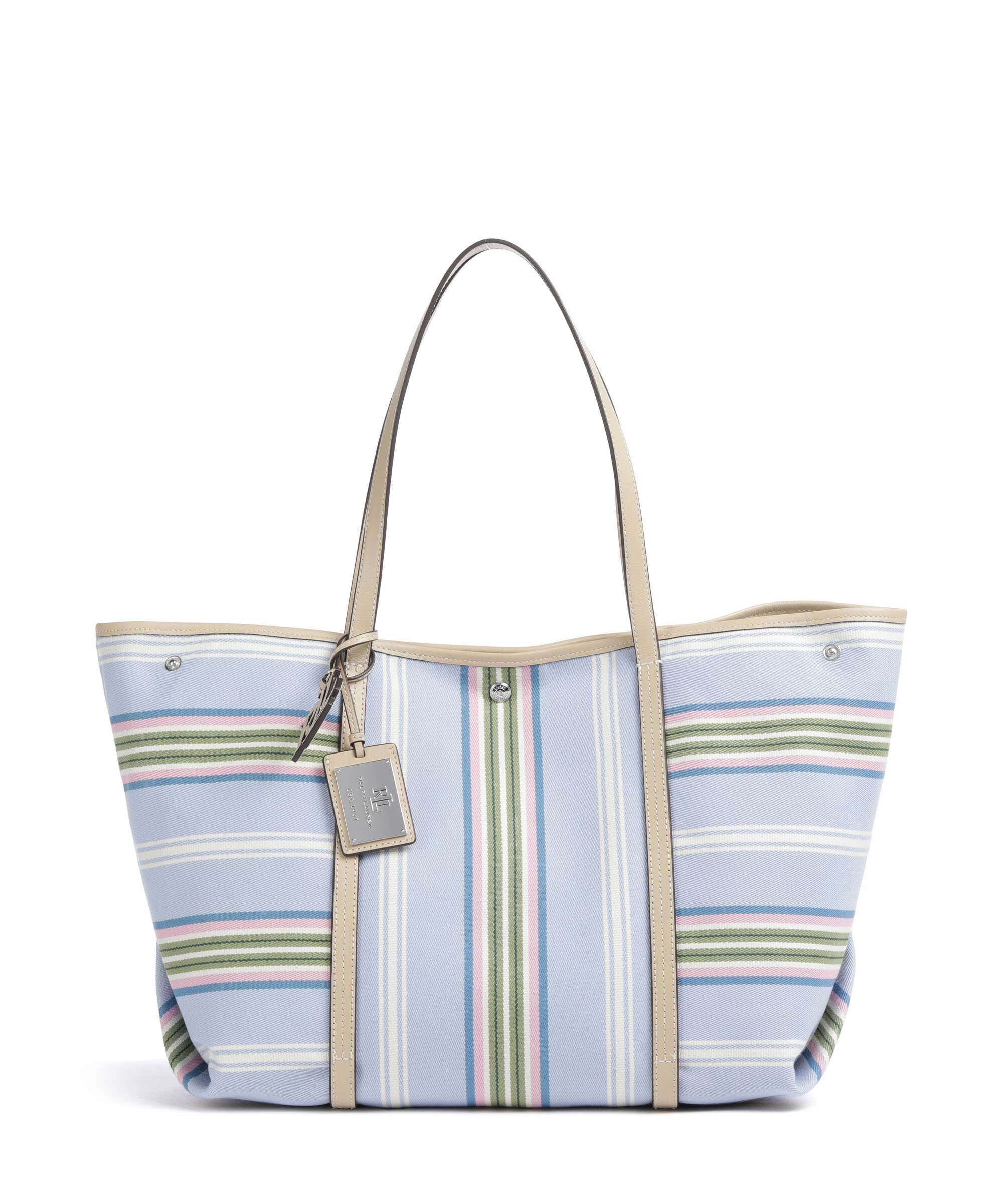 Lauren Ralph Lauren Emerie Large Tote bag carolina stripe/sand dune