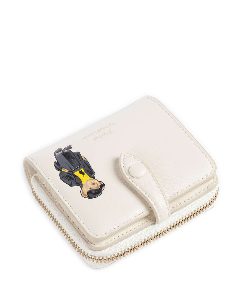 Polo Ralph Lauren Bear Holiday Wallet ivory