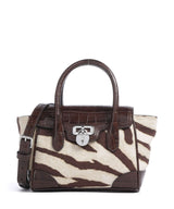 Lauren Ralph Lauren Tanner Small Sac à main zebra/dark hickory