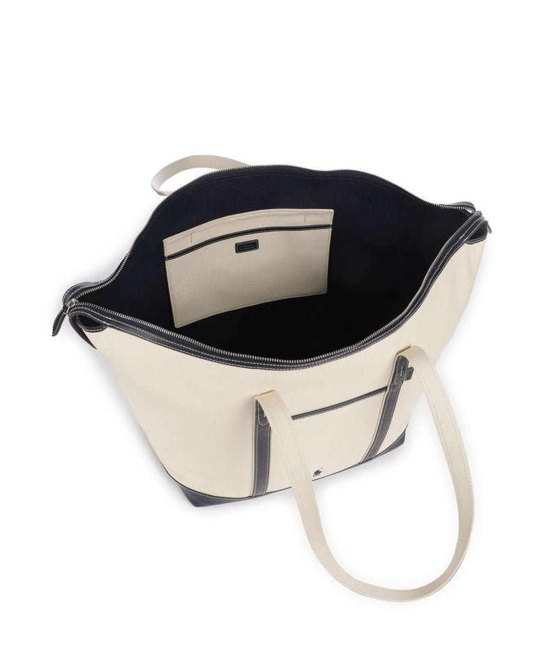 Polo Ralph Lauren Canvas Large Tote bag ecru/navy