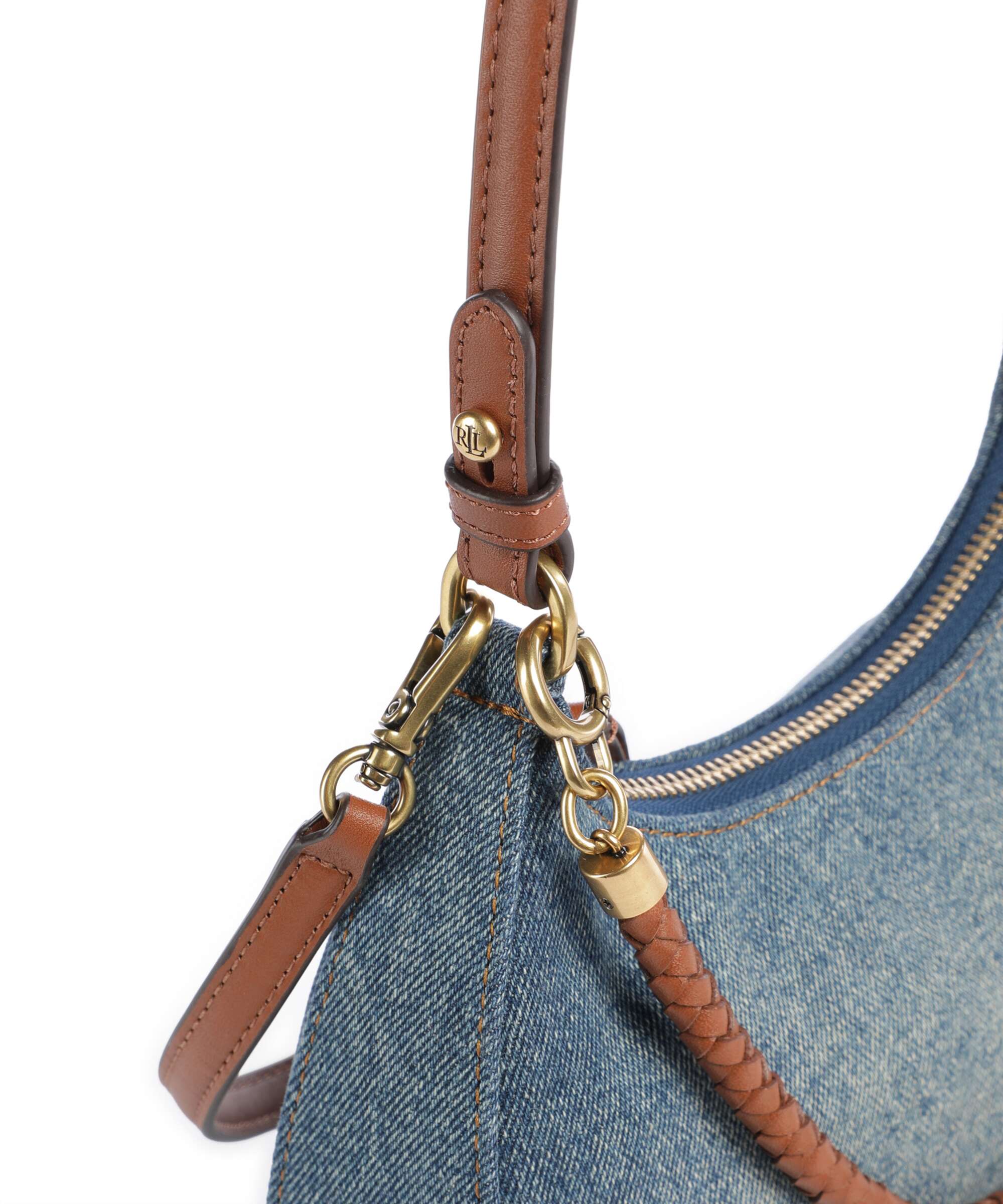 Lauren Ralph Lauren Marcy Medium Shoulder bag oxford blue/lauren tan