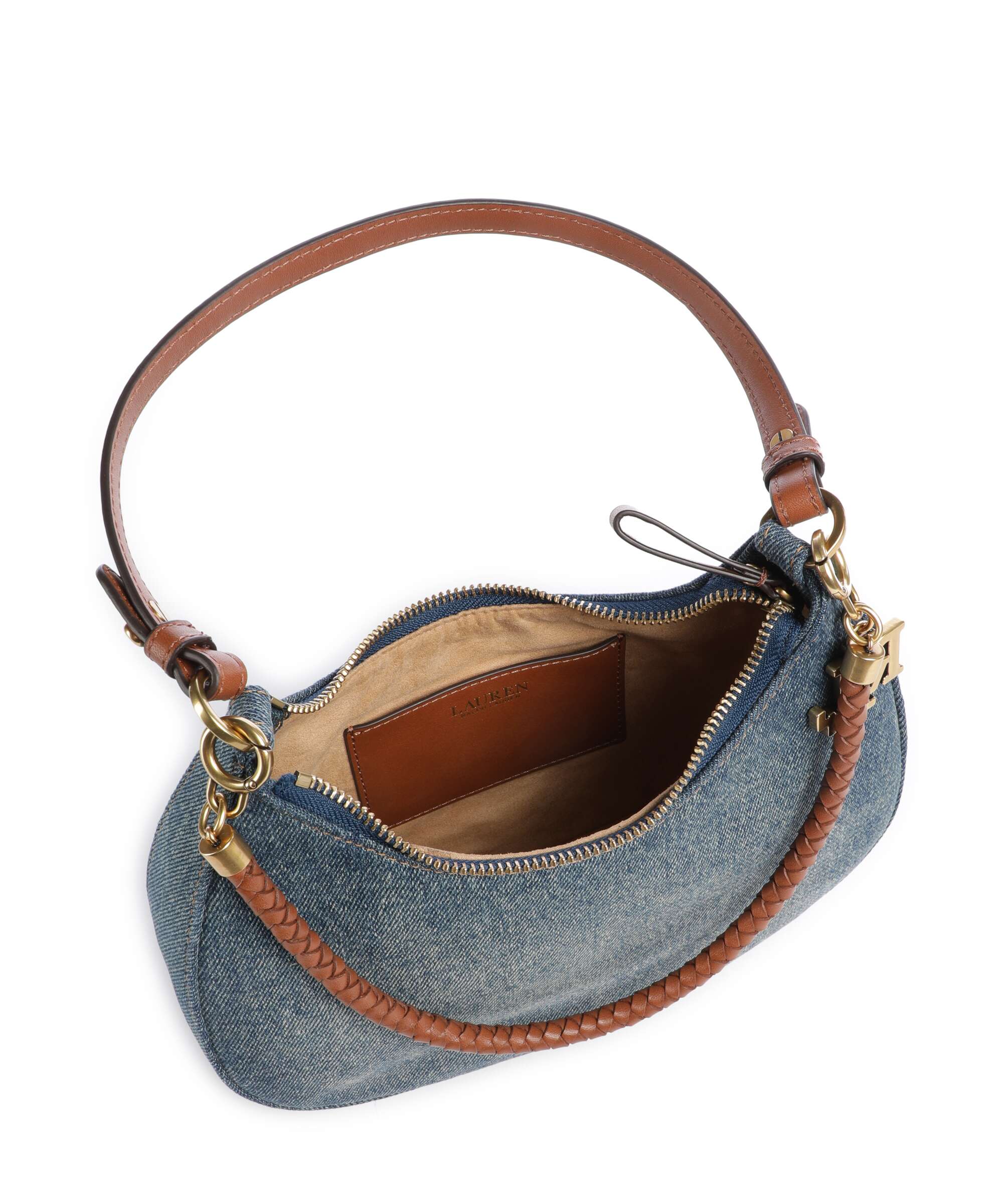 Lauren Ralph Lauren Marcy Medium Shoulder bag oxford blue/lauren tan