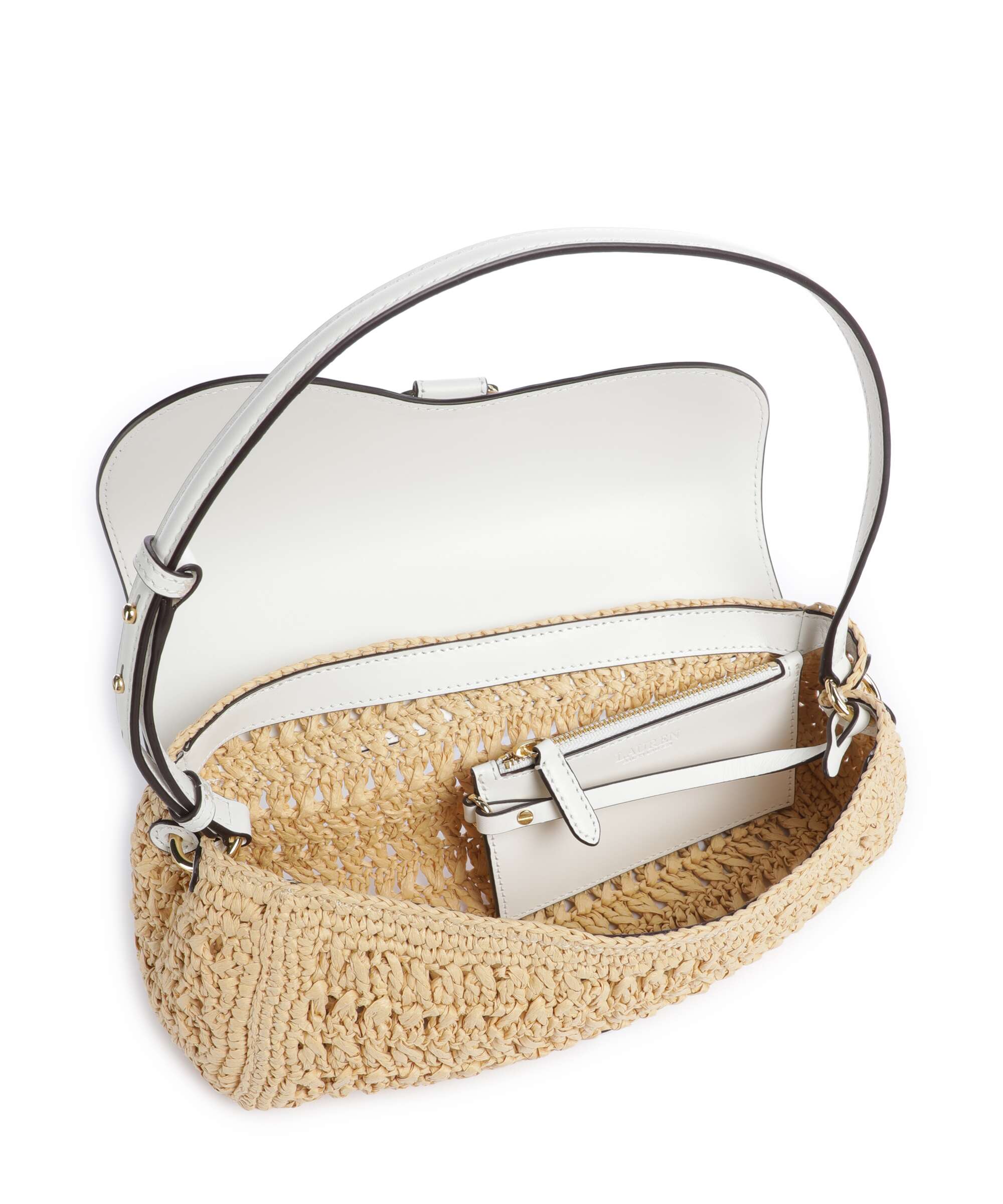 Lauren Ralph Lauren Tasha Medium Shoulder bag natural/white