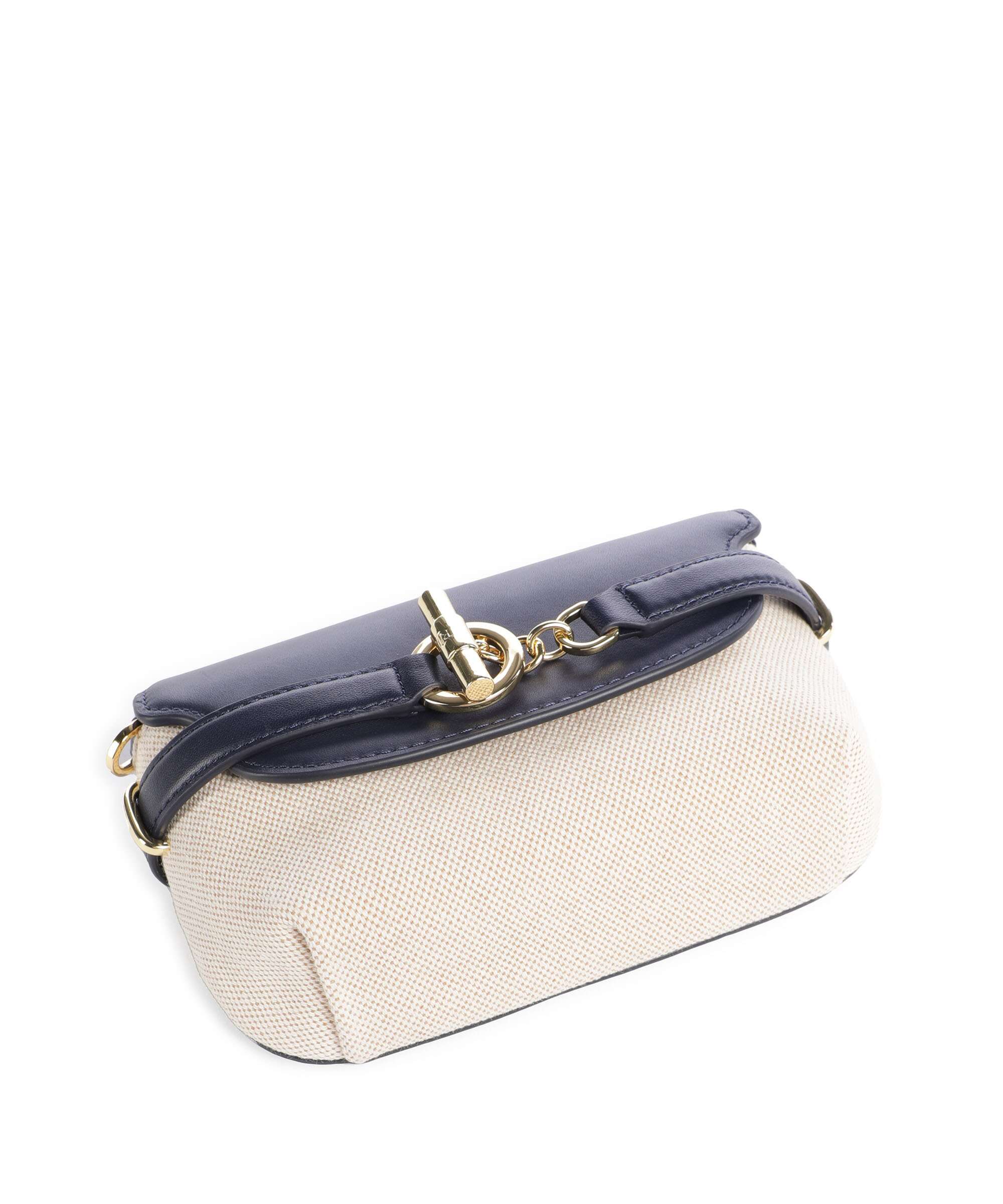 Lauren Ralph Lauren Blaike Small Crossbody bag natural/buff canvas/refined navy