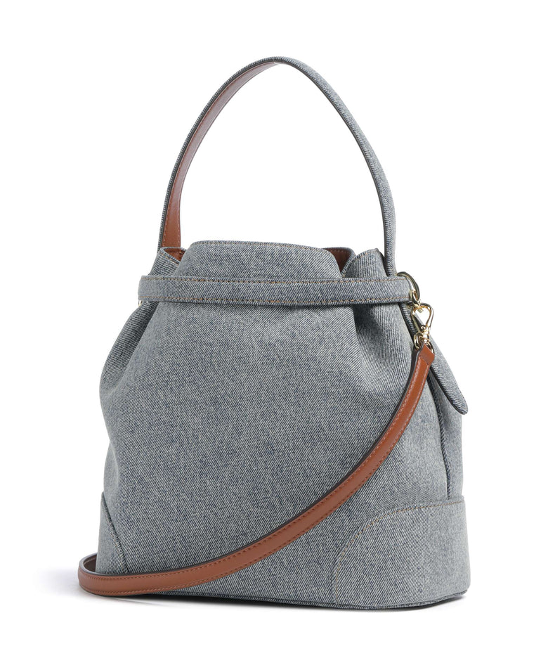 Lauren Ralph Lauren Blaike Medium Bucket bag blue/lauren tan