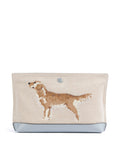 Lauren Ralph Lauren Cosmetic bag natural/buff canvas/alpine blue