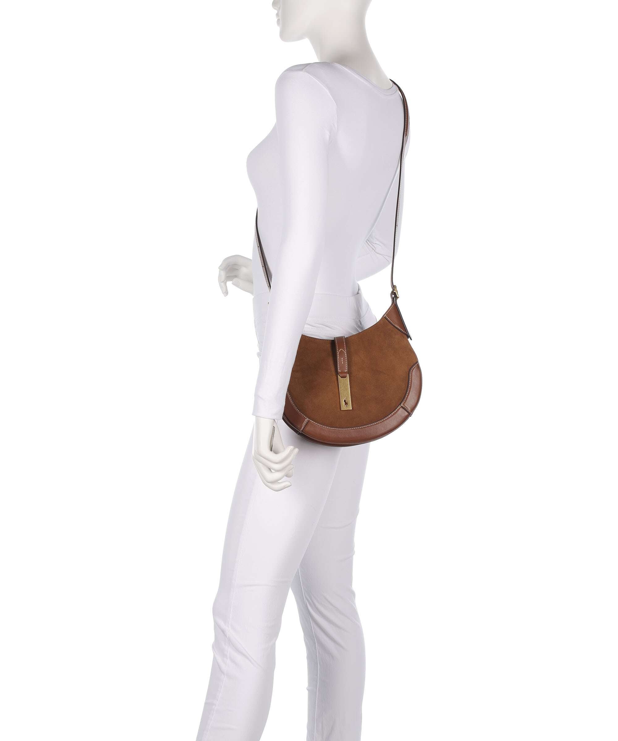 Polo Ralph Lauren ID Collection Small Hobo bag cinnamon/cuoio