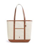Polo Ralph Lauren Canvas Medium Cabas ecru/cuoio