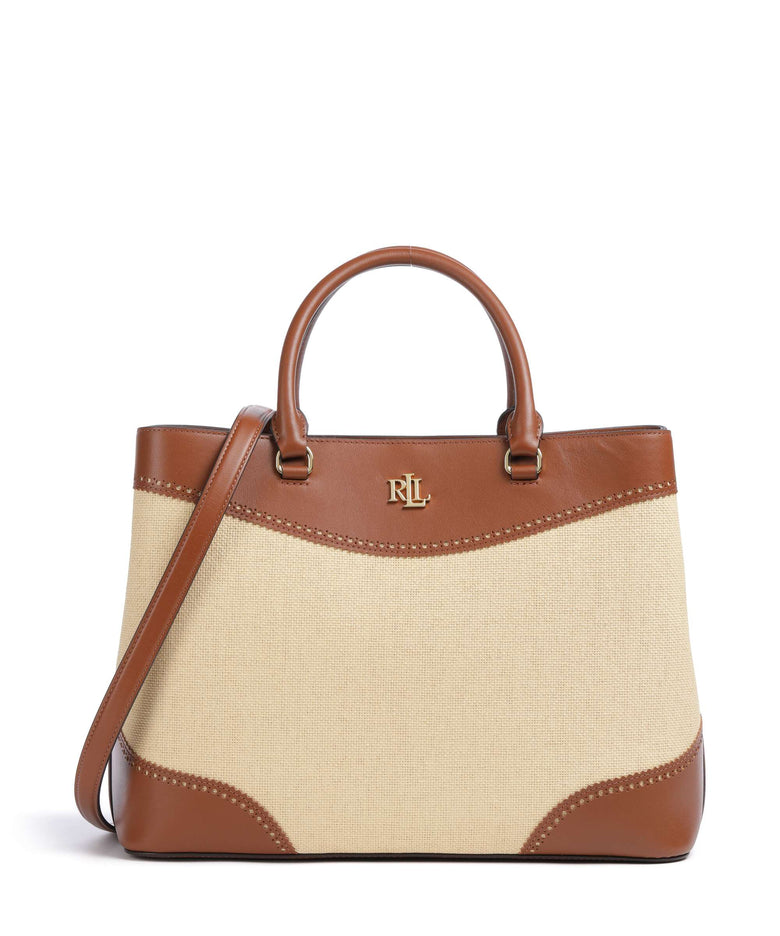 Lauren Ralph Lauren Marcy 36 Handbag dark natural/lauren tan