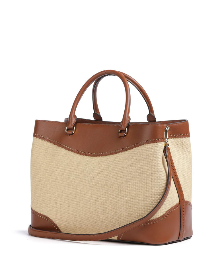 Lauren Ralph Lauren Marcy 36 Handbag dark natural/lauren tan