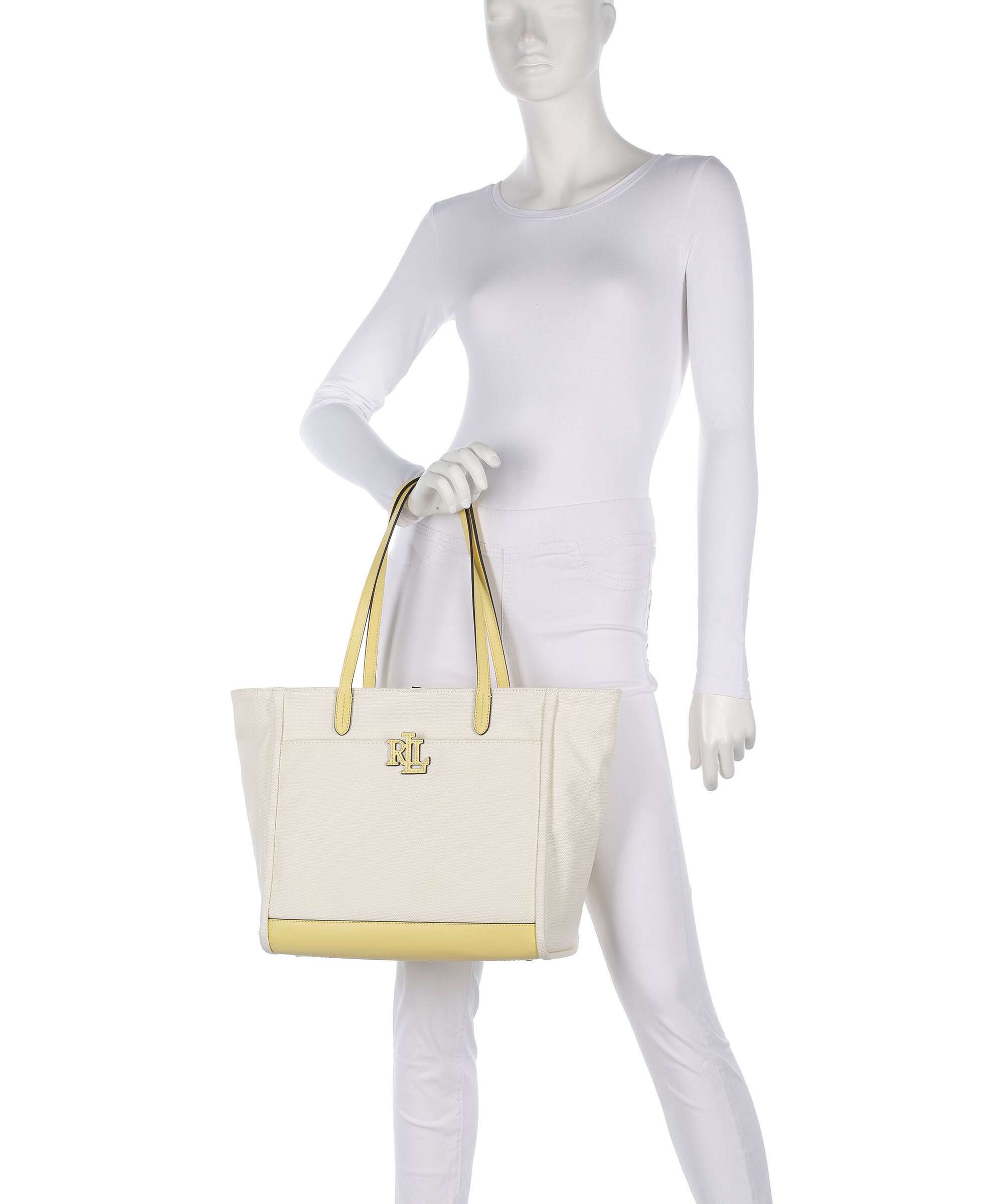 Lauren Ralph Lauren Cameryn Large Tote bag natural/lemon sorbet