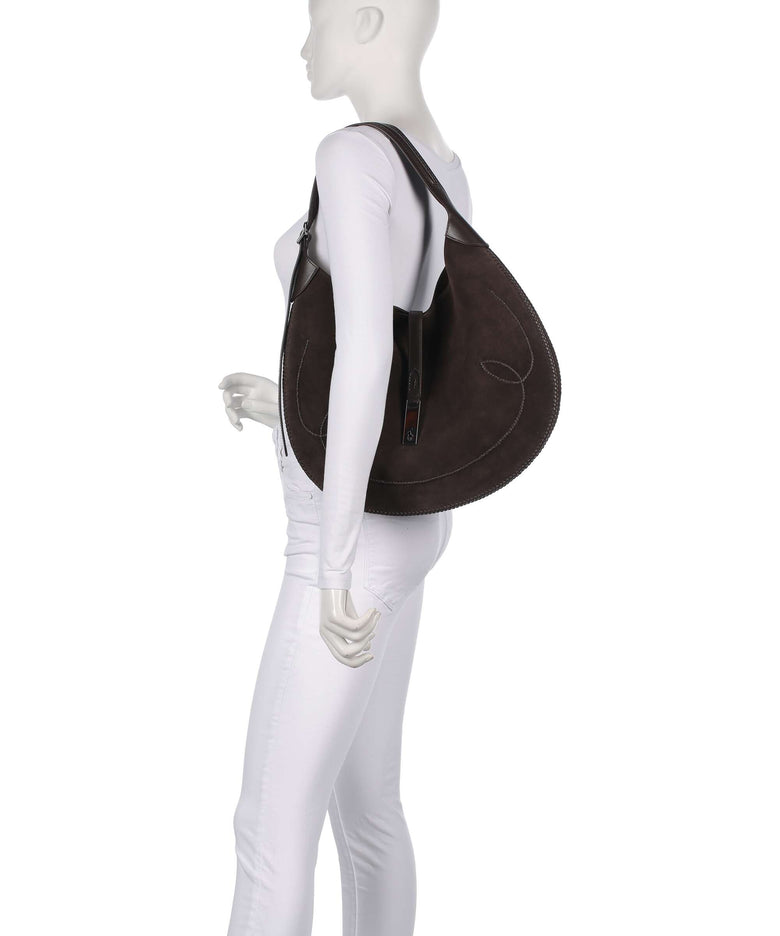 Polo Ralph Lauren ID Collection Medium Hobo bag chocolate/tobacco