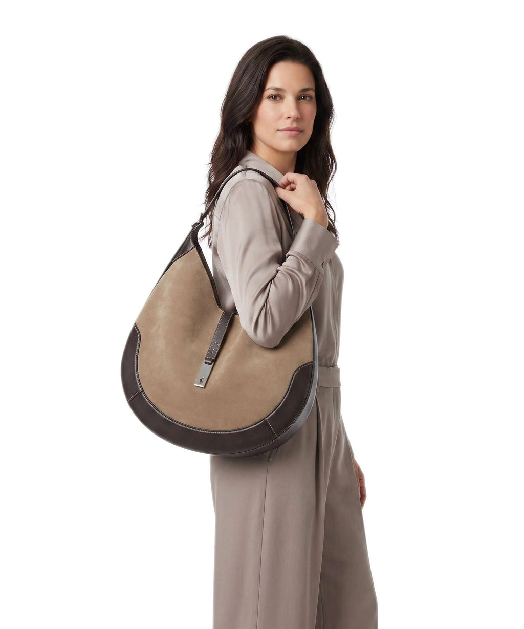 Polo Ralph Lauren ID Collection Medium Hobo bag clay/tobacco