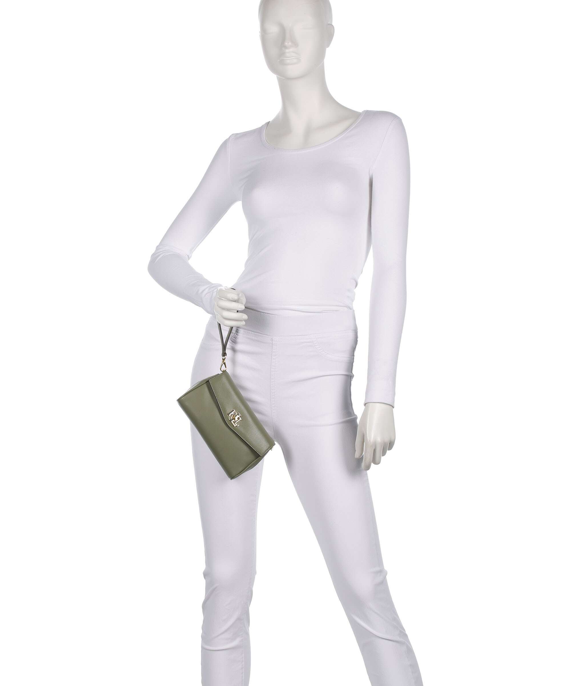 Lauren Ralph Lauren Tanner Large Crossbody bag sage green