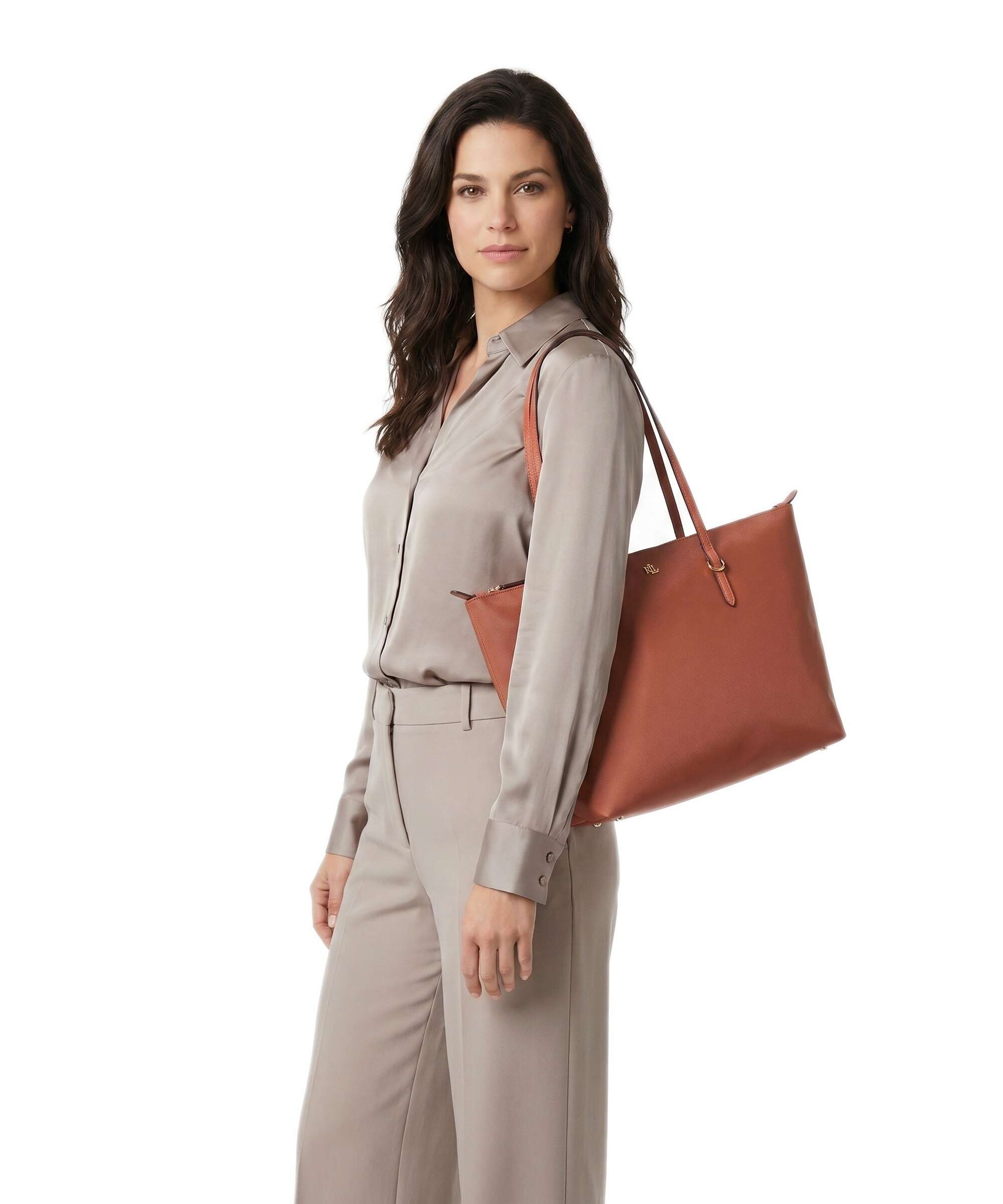 Lauren Ralph Lauren Keaton 26 Tote bag red terracotta