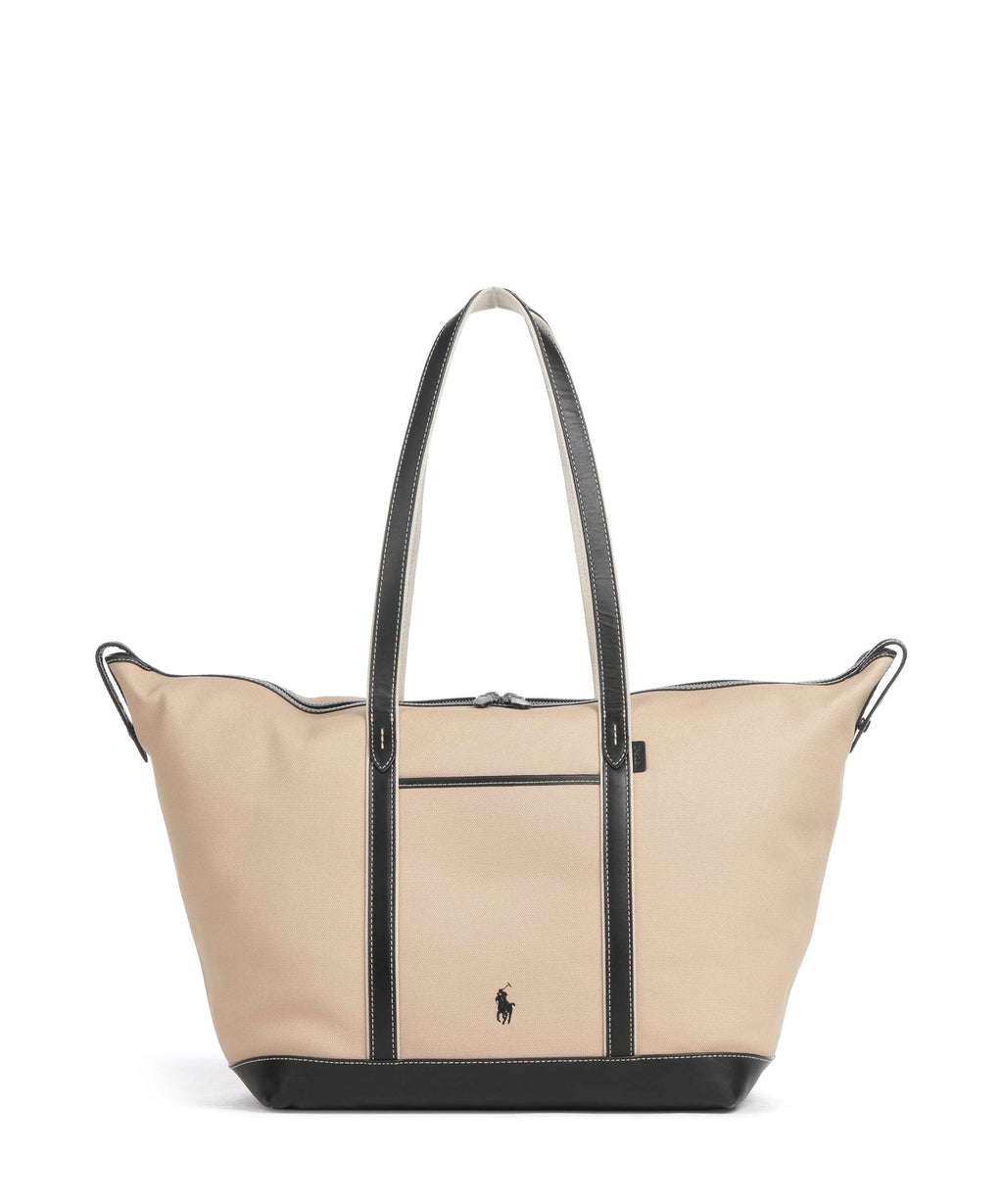 Polo Ralph Lauren Canvas Large Tote bag porcelain/black