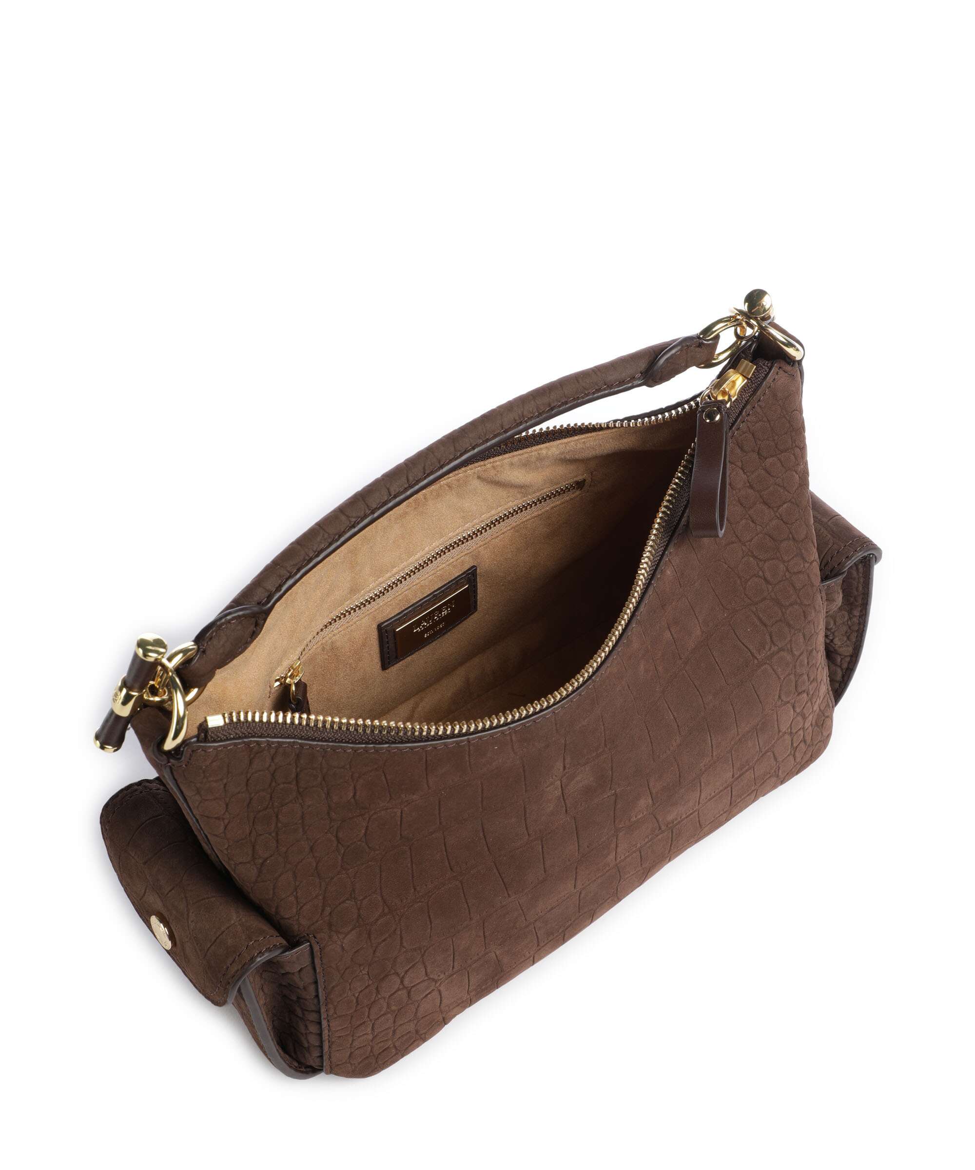 Lauren Ralph Lauren Blaike Small Hobo bag chestnut brown