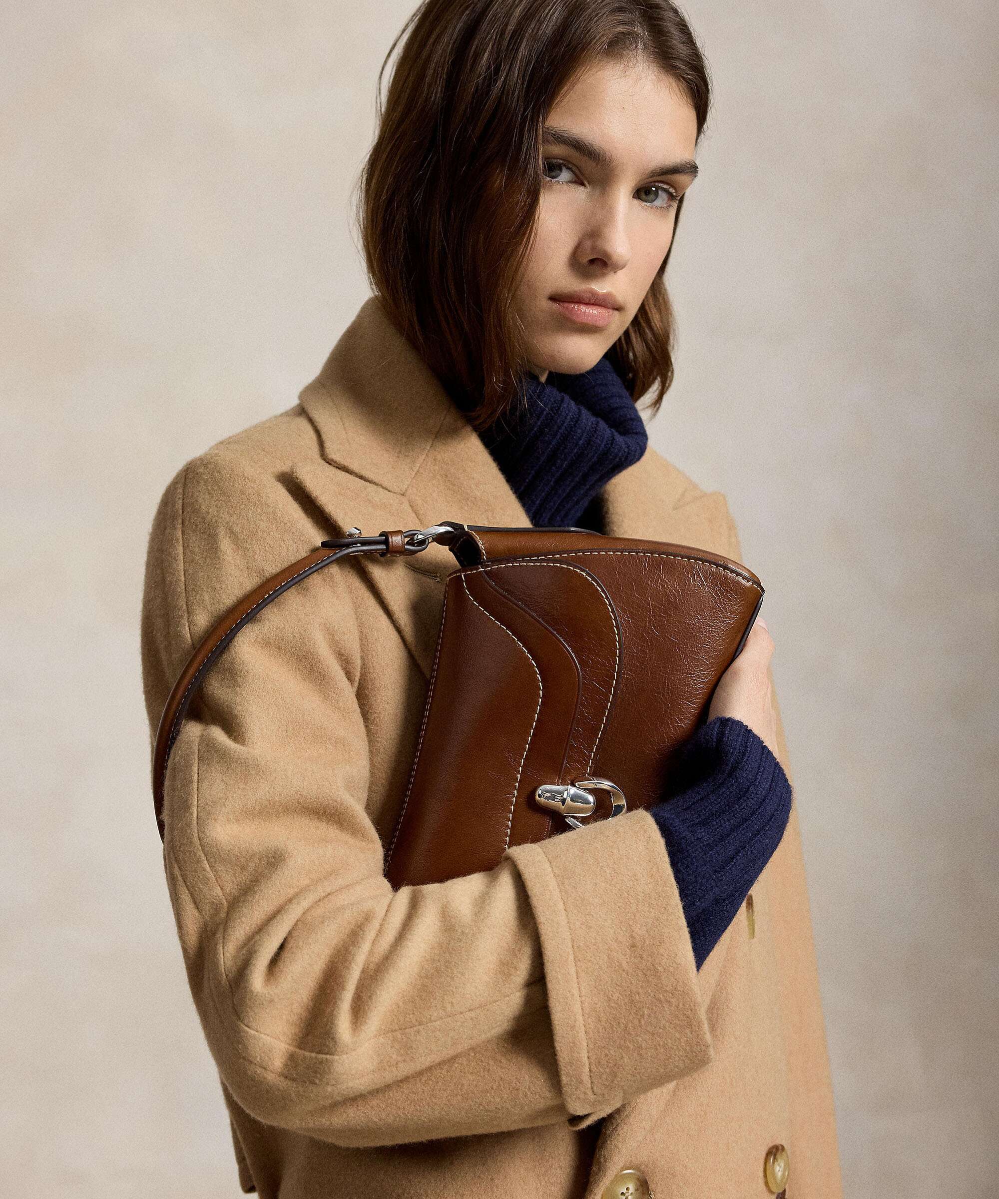Polo Ralph Lauren Blaze Small Shoulder bag chestnut