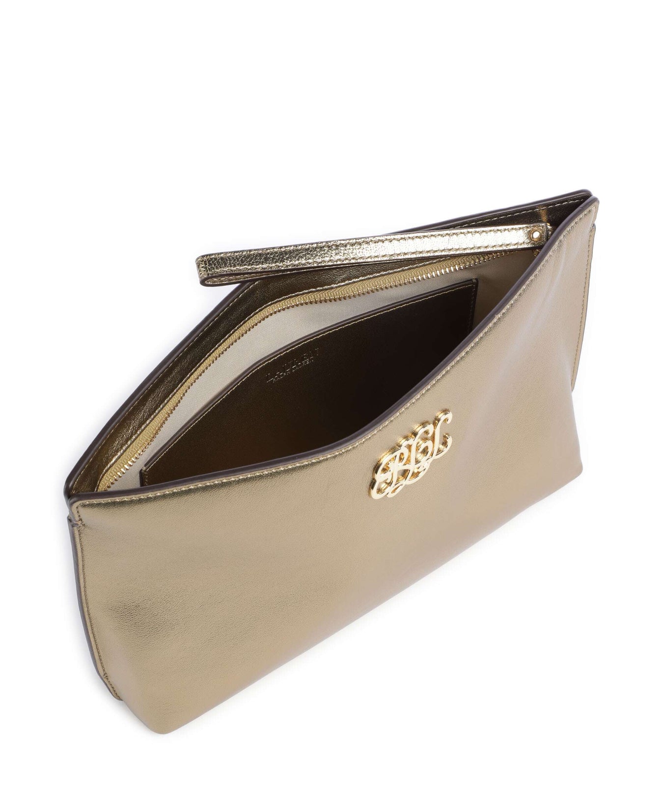 Lauren Ralph Lauren Large Cosmetic bag antique gold