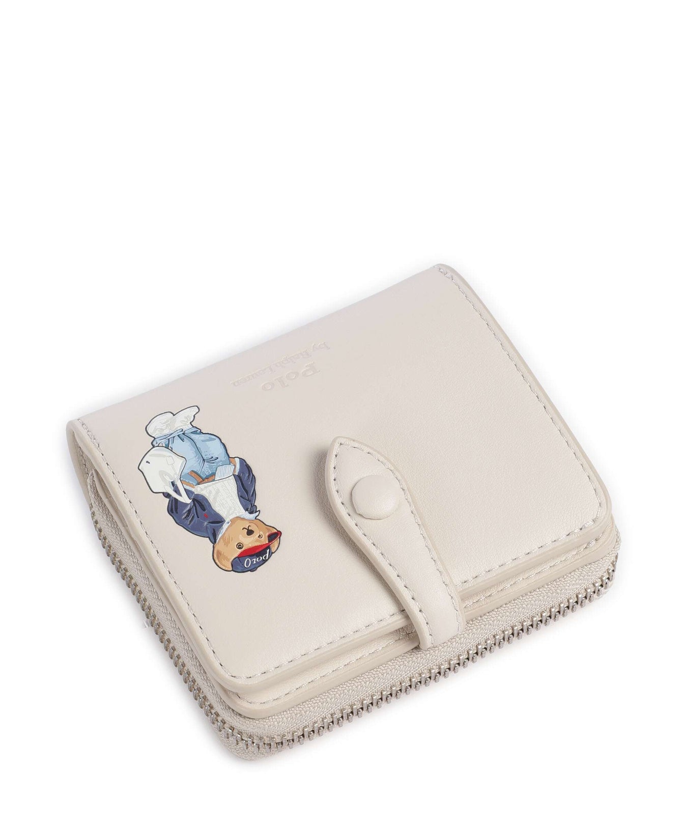 Polo Ralph Lauren Bear Spring Wallet cream