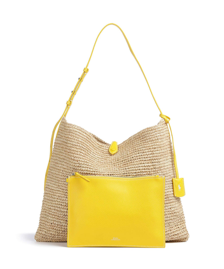 Polo Ralph Lauren Play Large Hobo bag natural/canary yellow