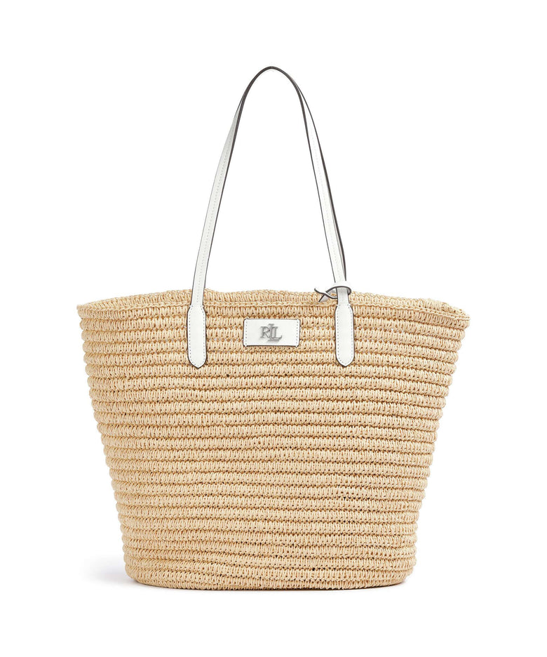 Lauren Ralph Lauren Brie 31 Straw Tote bag natural/white
