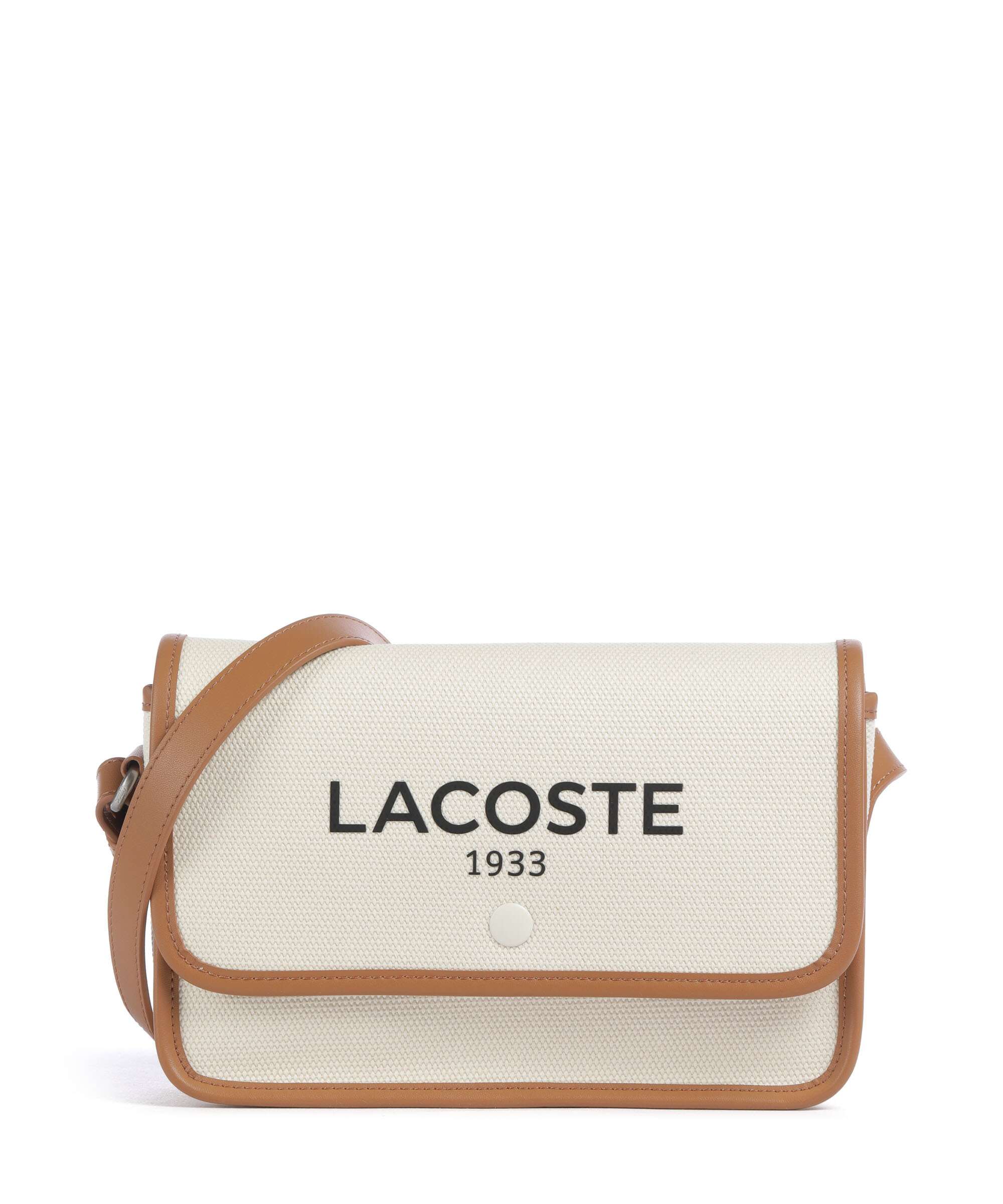 Lacoste Heritage Canvas Crossbody bag natural/tan