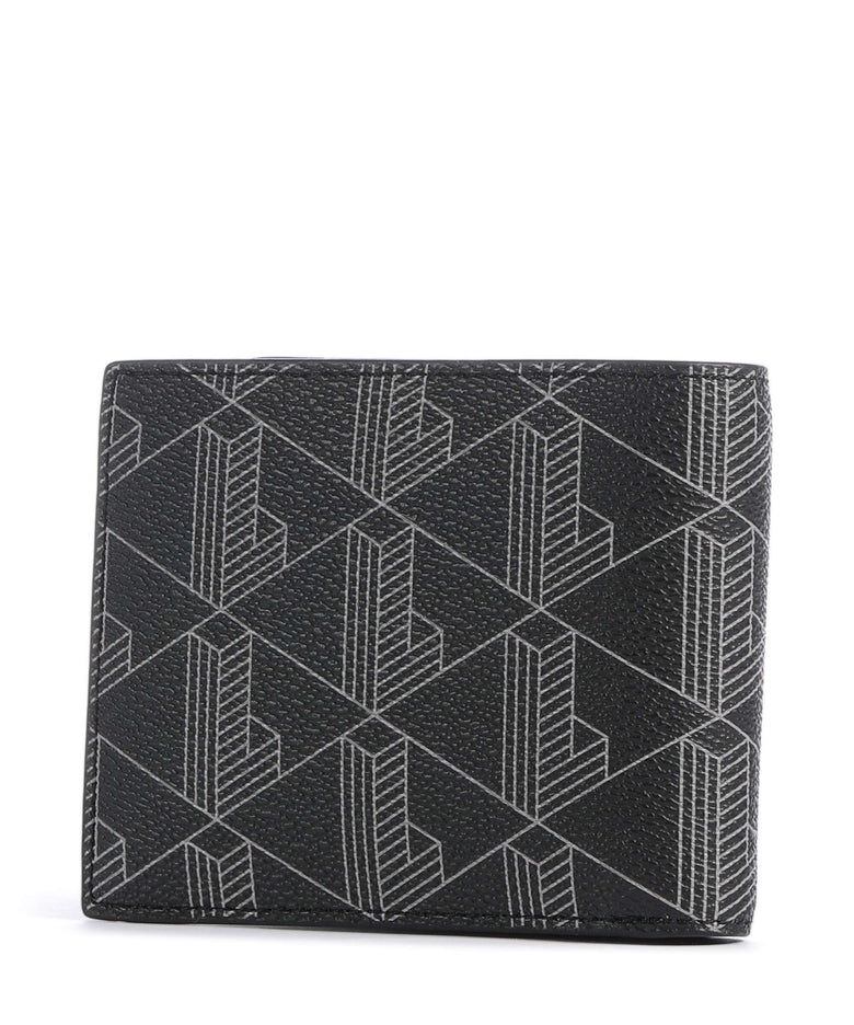 Lacoste The Blend Wallet monogram noir/gris